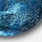 Designart - Fractal 3D Blue Paint Splash' Abstract Circle Metal Wall Art